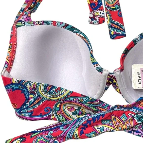 Tommy Bahama Paisley Keys UW Molded Cup Bra, 34B - Picture 9 of 12